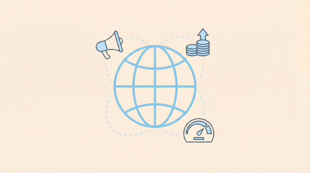Conceptual illustration of fundamental analysis factors in spot trading, showing a globe connected to economic indicators, news catalysts, and market sentiment gauges.